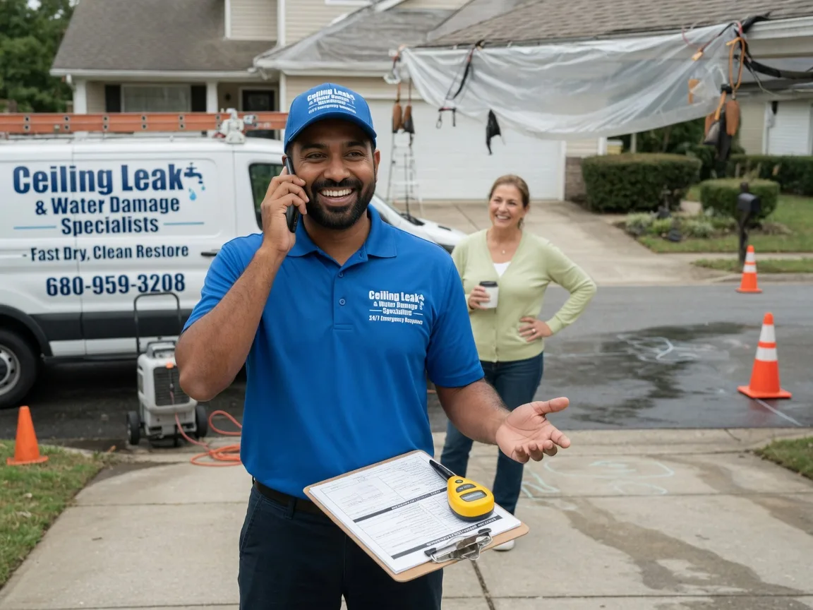 Ceiling Leak Cleanup Commiskey, IN FAQs